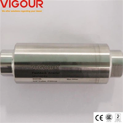 Gas flashback -arrestorer